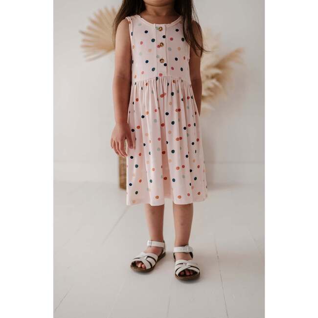 Henley Tank Dress Summer Polka Dots - Dresses - 4