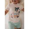 Girl's Short Sleeve Tee Abstract Wildflower - T-Shirts - 3
