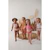 Girl's Two-Piece Crop Swim Set Desert Rose Flora - Two Pieces - 4