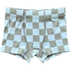 Boy's Boxer Checker in Seagrass - Underwear - 1 - thumbnail