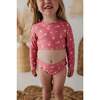 Girl's Two-Piece Crop Swim Set Desert Rose Flora - Two Pieces - 5