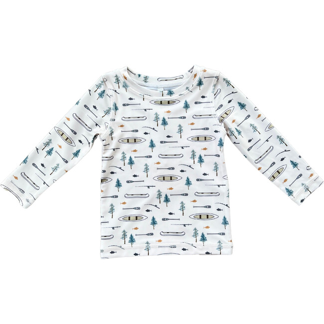 Long Sleeve Rash Guard Swim Shirt Canoe
