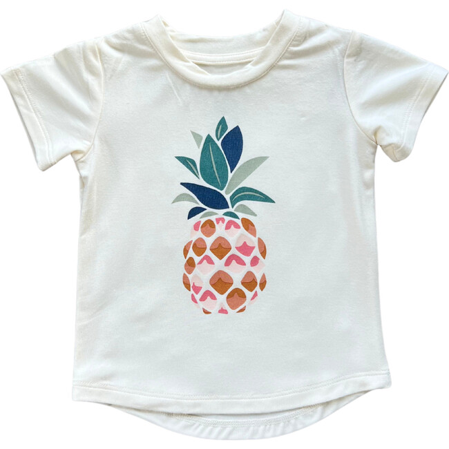Girl's Short Sleeve Tee Pineapple