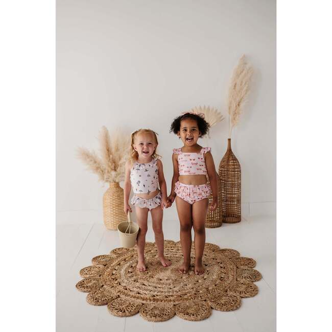 Girl's Two-Piece Tankini Swim Set Desert Rose - Two Pieces - 6