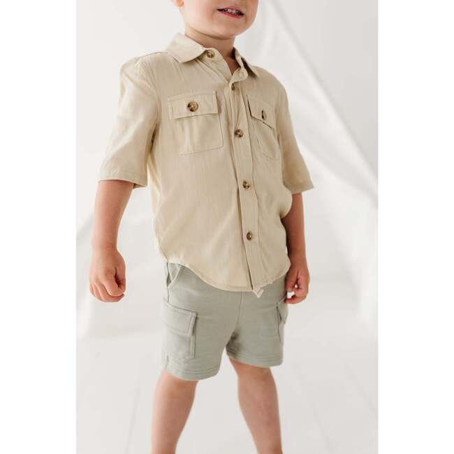 Boy's Cargo Shorts Seagrass - Shorts - 6