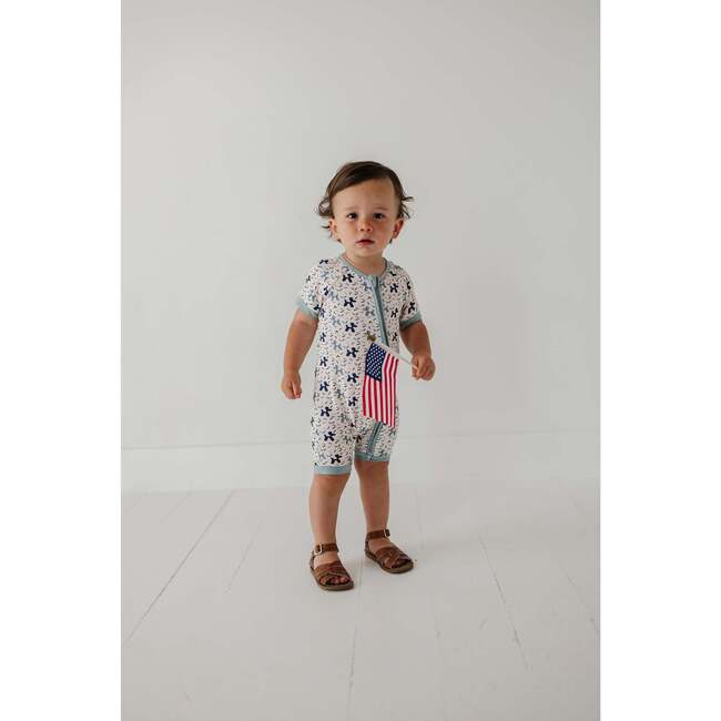 Summer Zip Romper Balloon Dogs - Rompers - 2