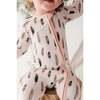 Long Sleeve Zip Romper Checker in Burlwood - Rompers - 4