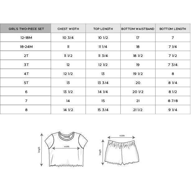 Girl's Two-Piece Set Lemonade - Mixed Apparel Set - 6
