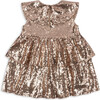 Starla Sequin Dress, Gold Blush - Dresses - 2