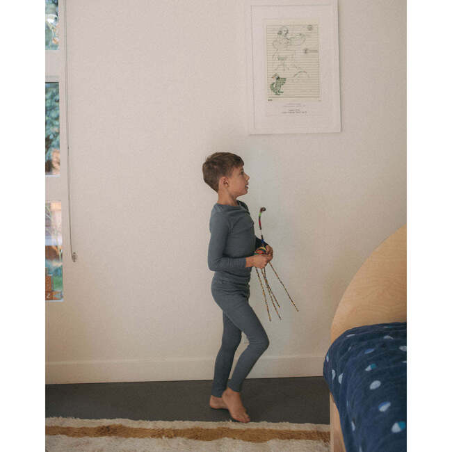 Kids' TENCEL™ Pajama Set, Aegean Sea - Pajamas - 2