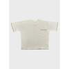 Hand-Embroidered French Terry Top, Coconut - T-Shirts - 1 - thumbnail