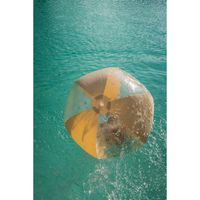 Large Beach Ball- Cherry Blush Transparent Confetti - Outdoor Games - 2