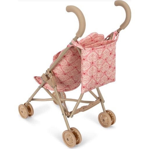 Doll Stroller, Lacy Pink - Doll Accessories - 2