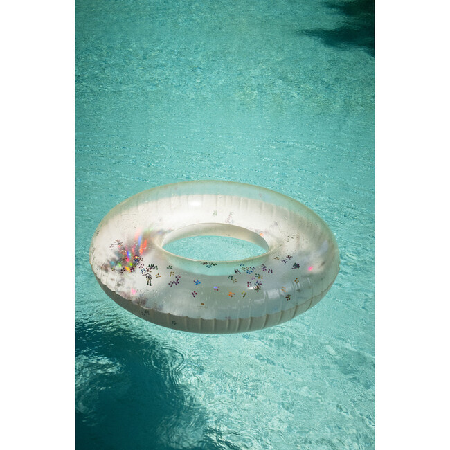 Grande Swim Ring- Cherry Blush Transparent Confetti - Pool Floats - 3