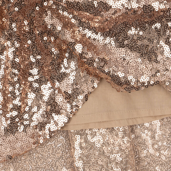 Starla Sequin Dress, Gold Blush - Dresses - 5