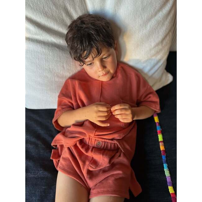 French Terry Short, Sunset Clay - Shorts - 2