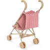 Cheeky Doll Stroller, Bubblegum Checkered - Doll Accessories - 2