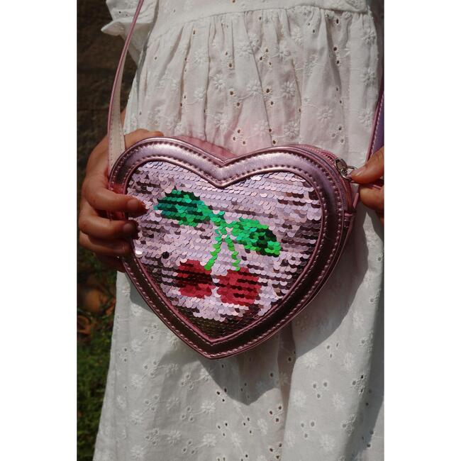 Reversible Sequin Purse, Cherries - Bags - 4