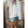 Hand-Embroidered French Terry Top, Coconut - T-Shirts - 3