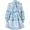 Lori Embroidered Mini Dress, Blue - Dresses - 1 - thumbnail