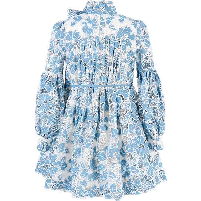 Lori Embroidered Mini Dress, Blue - Dresses - 2