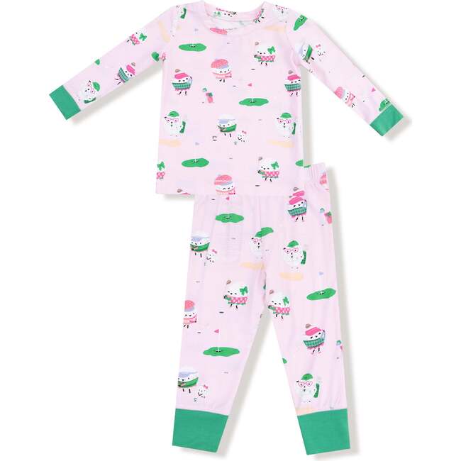 Long Sleeve Loungewear Set, Pink Golf