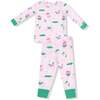 Long Sleeve Loungewear Set, Pink Golf - Mixed Apparel Set - 1 - thumbnail