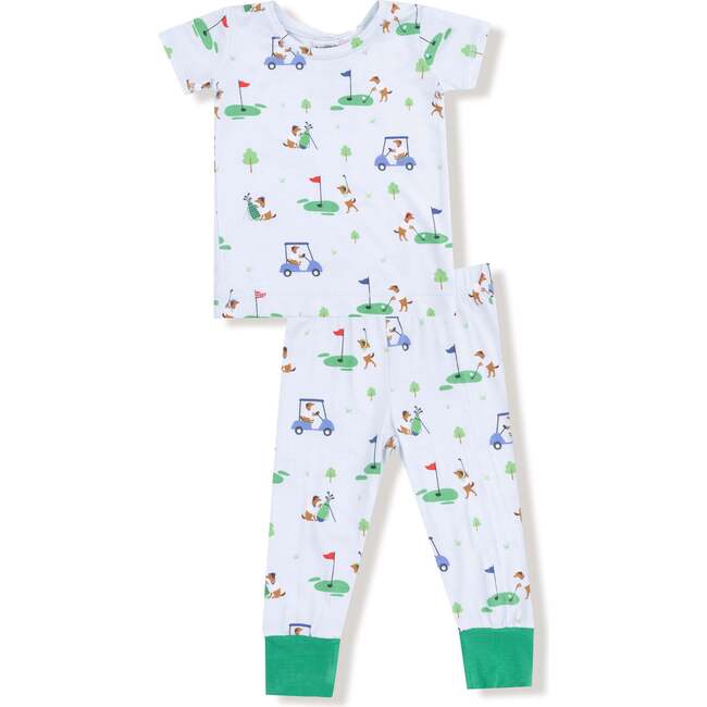Short Sleeve Loungewear Set, Green Golf