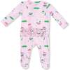 2 Way Zipper Ruffle Back Footie, Pink Golf - Footie Pajamas - 2