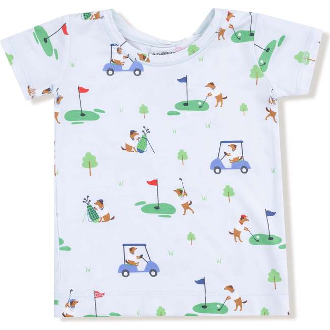 Short Sleeve Loungewear Set, Green Golf - Mixed Apparel Set - 2