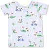 Short Sleeve Loungewear Set, Green Golf - Mixed Apparel Set - 2