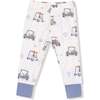 Long Sleeve Loungewear Set, White/Blue Golf Carts - Mixed Apparel Set - 3