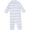 Polo Romper, Blue Golf - Rompers - 1 - thumbnail