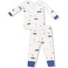 Long Sleeve Loungewear Set, White/Blue Golf - Mixed Apparel Set - 1 - thumbnail