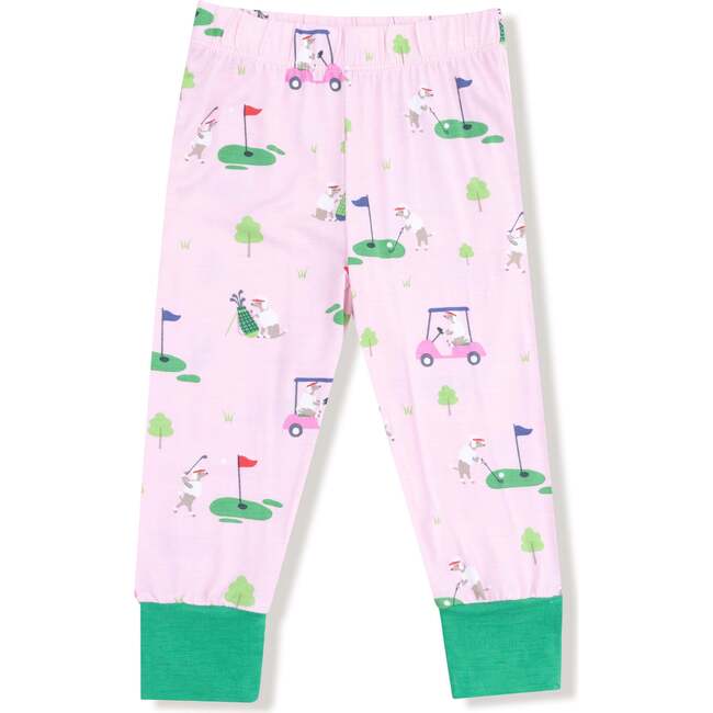 Short Sleeve Loungewear Set, Pink Golf - Mixed Apparel Set - 4
