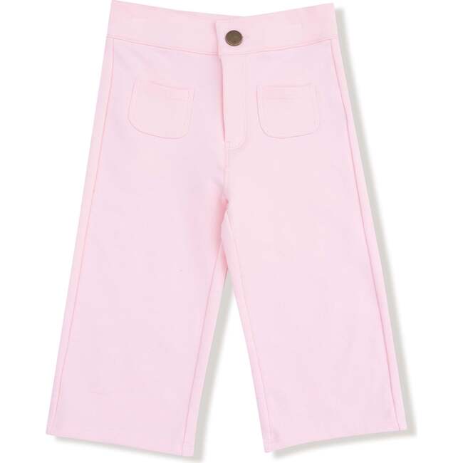 High Waisted Wide Leg Pant, Pink