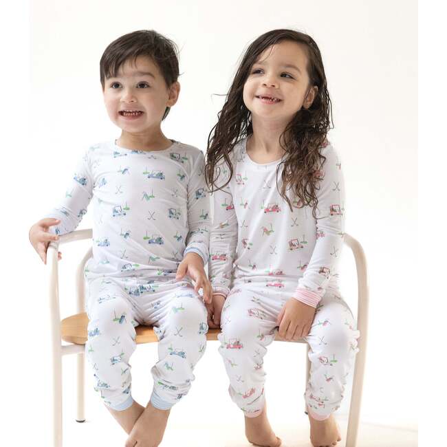 Long Sleeve Loungewear Set, Blue Golf