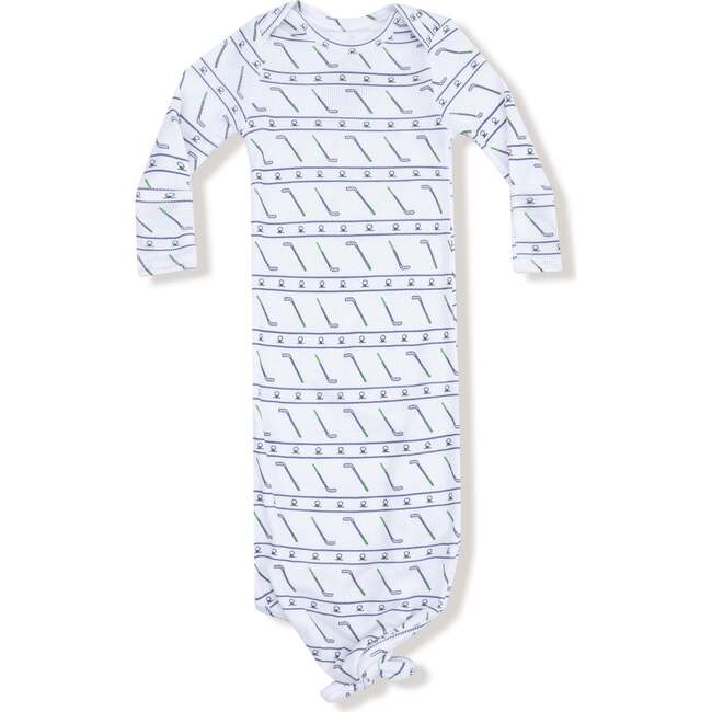 Knotted Gown, Blue Golf