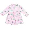 Long Sleeve Polo Bodysuit Dress, Pink Golf - Dresses - 3