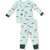 Long Sleeve Loungewear Set, Green Golf - Mixed Apparel Set - 1 - thumbnail