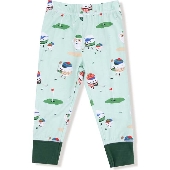 Long Sleeve Loungewear Set, Green Golf - Mixed Apparel Set - 2