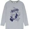 WIZARD LONG T-SHIRT, GREY - T-Shirts - 1 - thumbnail