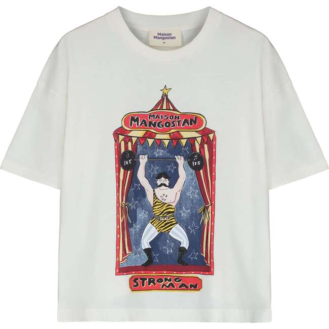 STRONG MAN T-SHIRT, CLOUDY WHITE