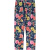 ROSES VELVET TROUSERS, NAVY - Pants - 1 - thumbnail