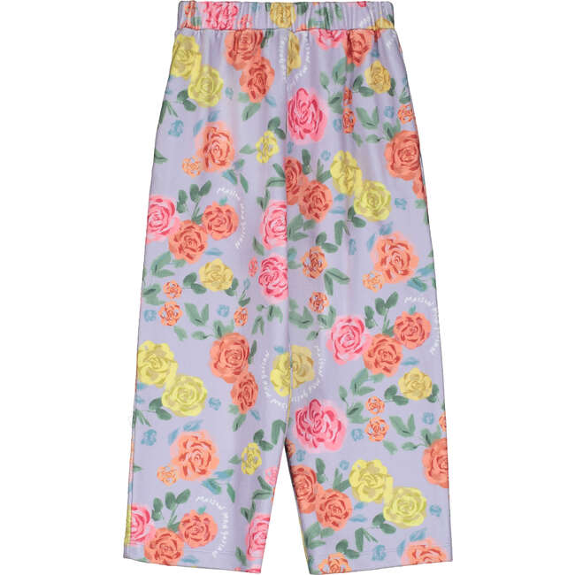 ROSES FLEECE TROUSERS, LILAC