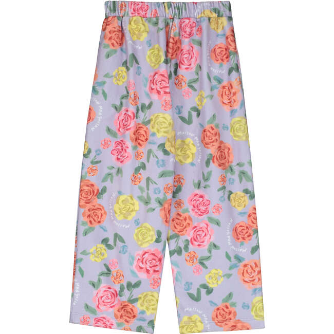 ROSES FLEECE TROUSERS, LILAC - Pants - 3