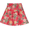 MIMOSAS SKIRT, RED - Skirts - 1 - thumbnail