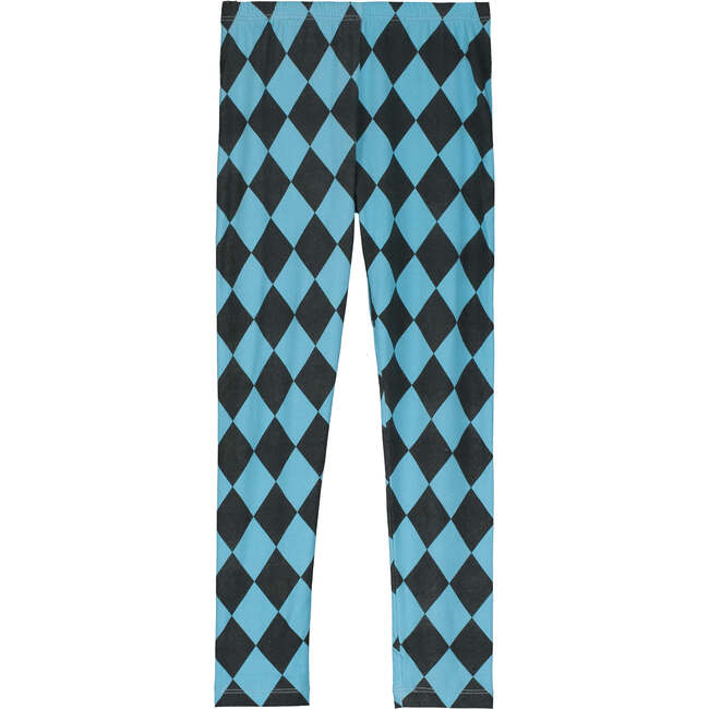 HARLEQUIN LEGGING, GREY/BLUE