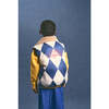HARLEQUIN VEST, BLUE/IVORY - Vests - 2