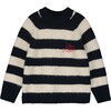 I LOVE KNIT, BLUE/IVORY - Sweaters - 1 - thumbnail